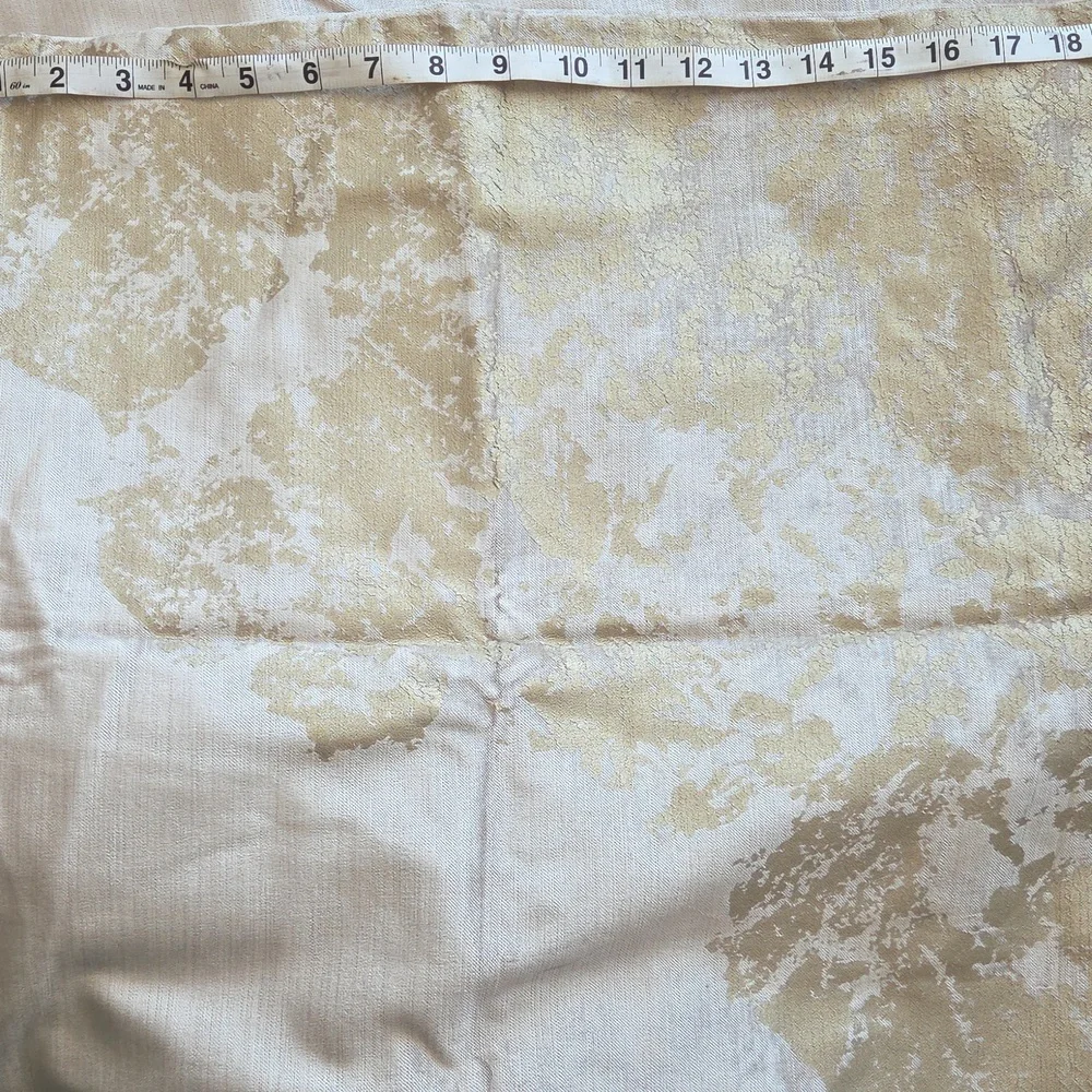 West Elm Soft Gold Cream 4 Zippered Pillow Covers 19x19 All 4 Included In Price